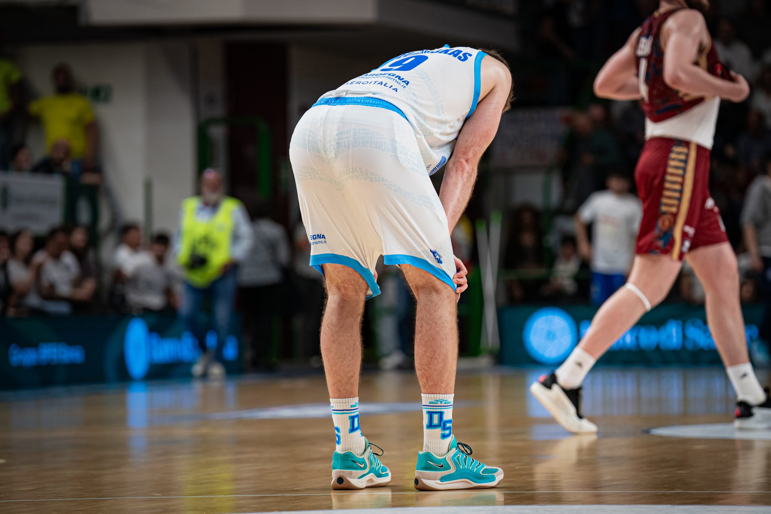 Beliauskas nella sfida tra Dinamo Sassari e Reyer Venezia (LBA 2025/26)